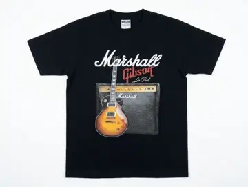 Marshall Gibson Les Paul 티셔츠 블랙 L