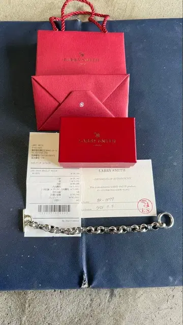 새상품급 LARRY SMITH LUCK CHAIN BRACELET -M-