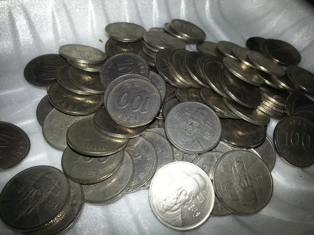100원 동전 30개 1989년 중고