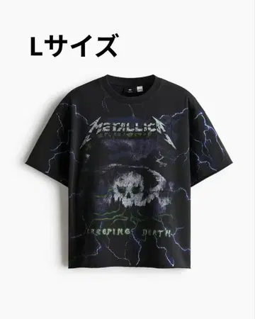 H&M 메탈리카 티셔츠 택 없음 새상품
