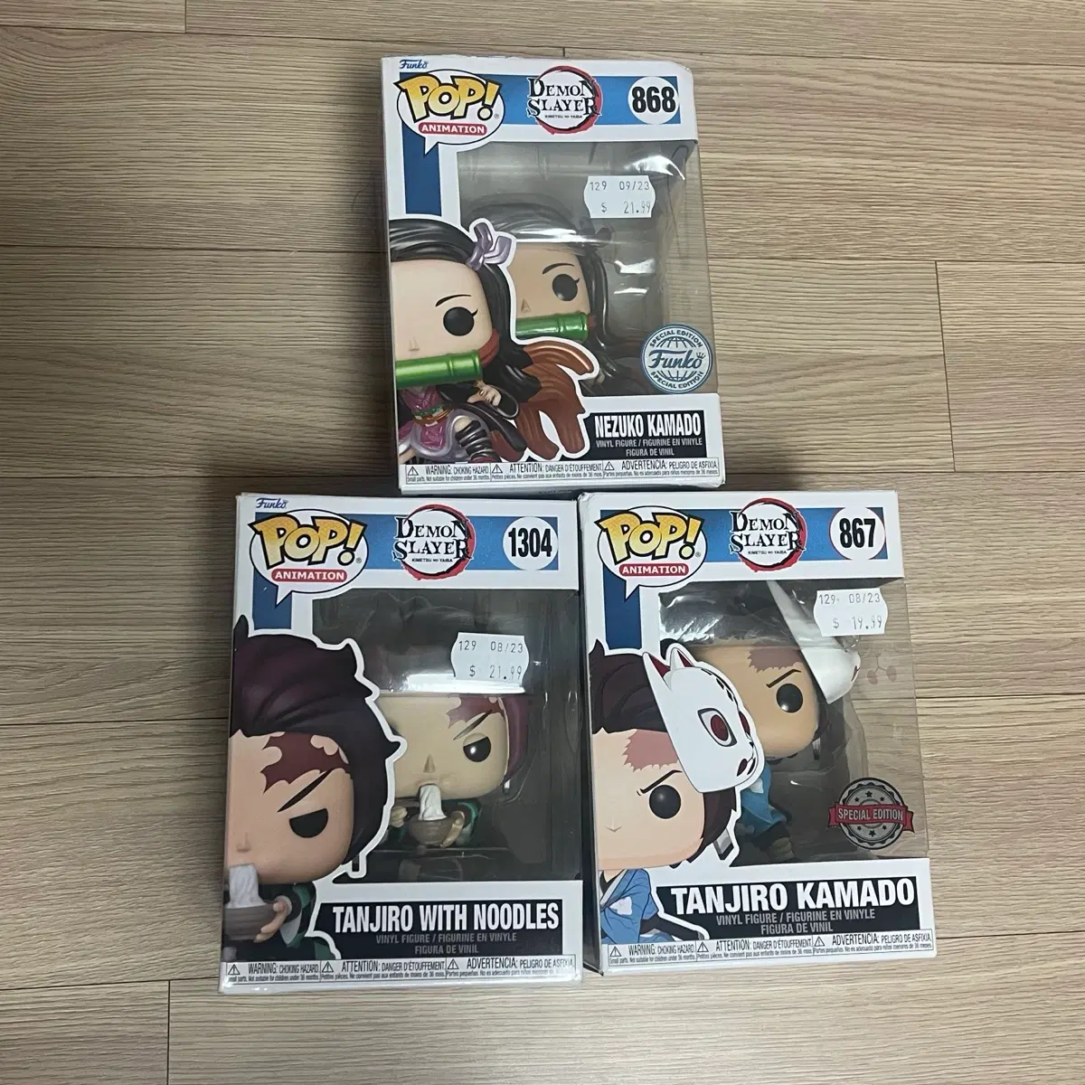 미개봉) 귀멸의 칼날 Funko 팝 피규어 네즈코 탄지로