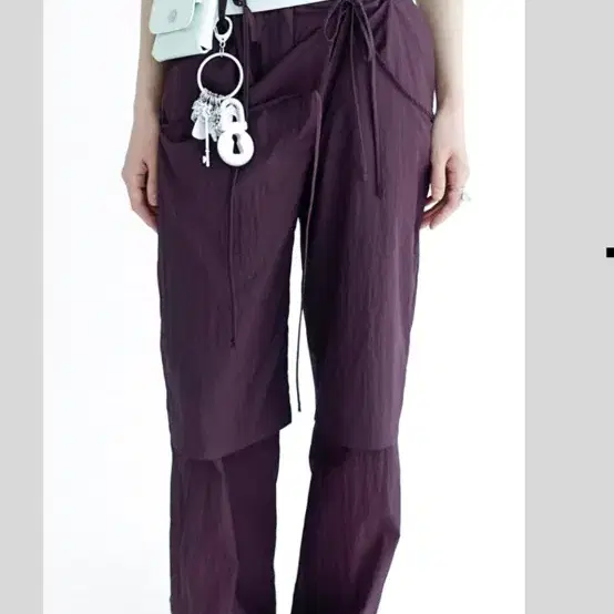 샵페어리 나일론레이어드팬츠 nylon flip layered pants