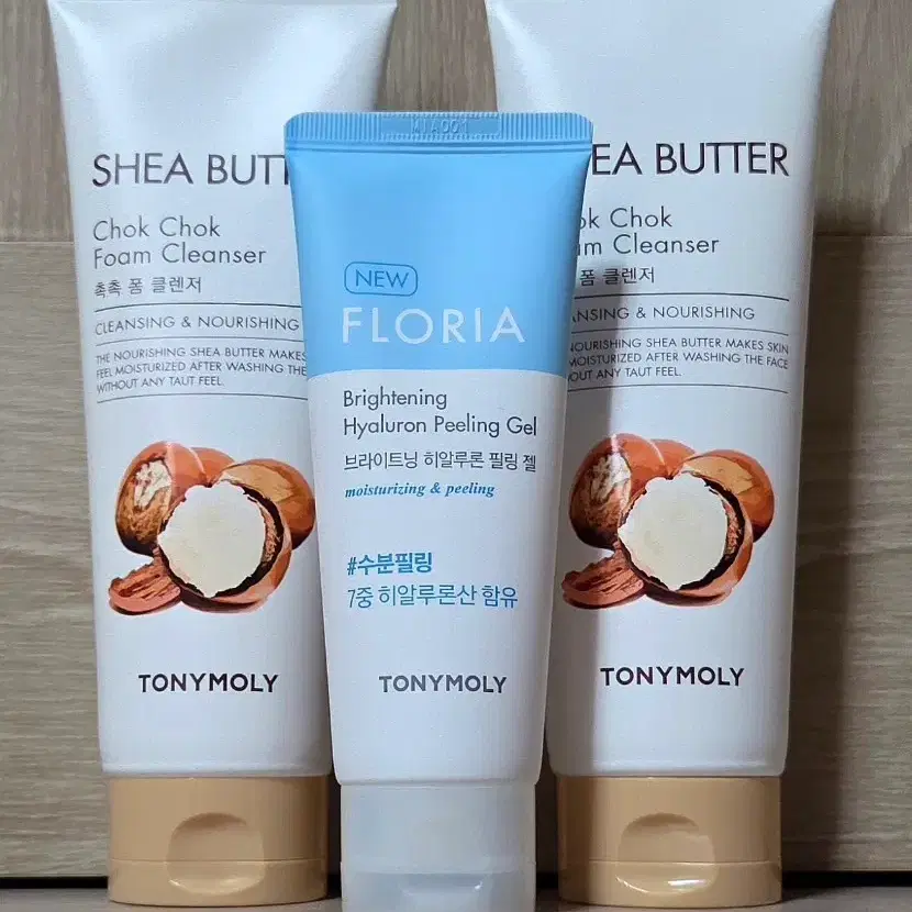 토니모리 쉐어버터 폼 클렌저 + 플로리아 히알루론 필링젤
