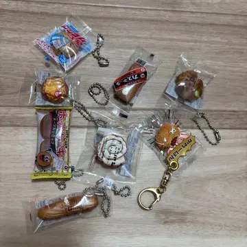 8점 미니어처 빵 캡슐 토이 가챠 식품계