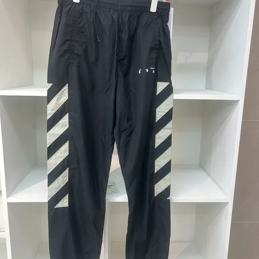 오프화이트 디아그 나일론 트렉 조거 팬츠