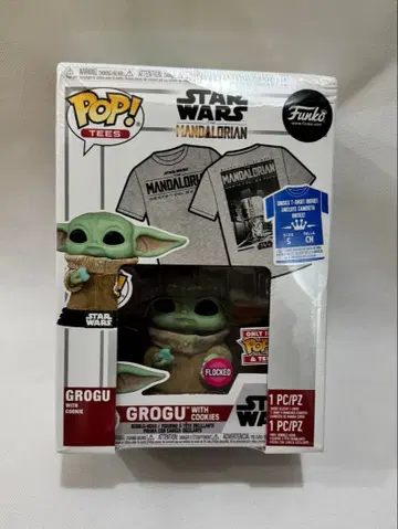 Funko POP! 만달로리안 그로구 티셔츠 세트 마카롱 S
