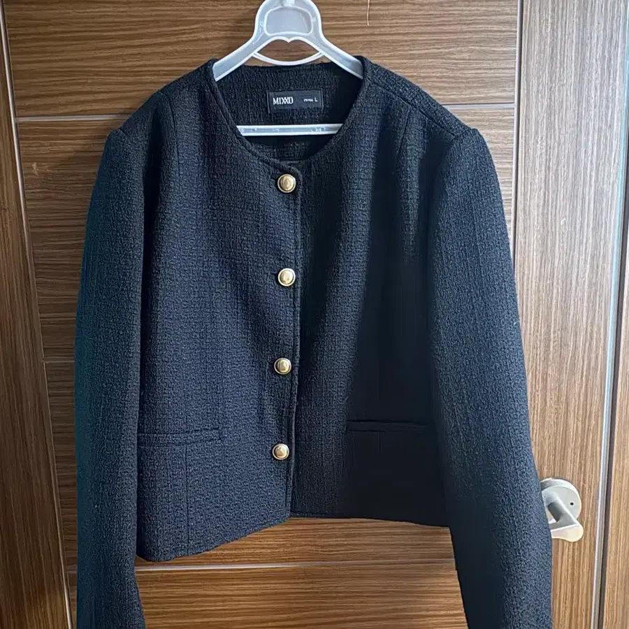 MIXXO 미쏘 트위드 자켓 L 블랙