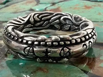 A&G 밀레니엄 컬렉션 reverse floral ring 925