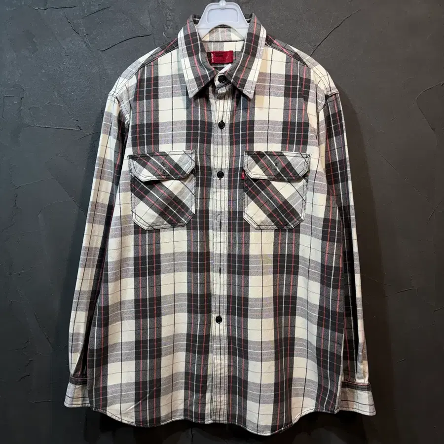 [M] Levis Red Tab 리바이스 체크 코튼셔츠