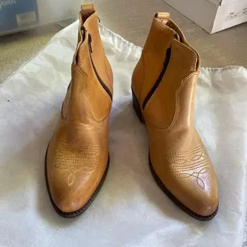 웨스턴 부츠 숏부츠 카멜 25.5cm