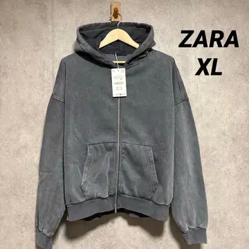 ZARA 워시 가공 지퍼 사양 후디 XL