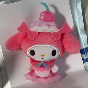 산리오 봉제 인형 키링 휘핑 데코레이션 마이멜로디