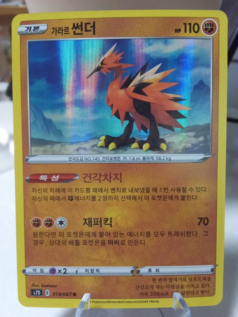 가라르 썬더 S7D 019/067 R