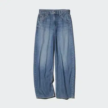 [ UNIQLO ] 배기 배럴 레그 진 남녀 공용 기장 표시 사이즈