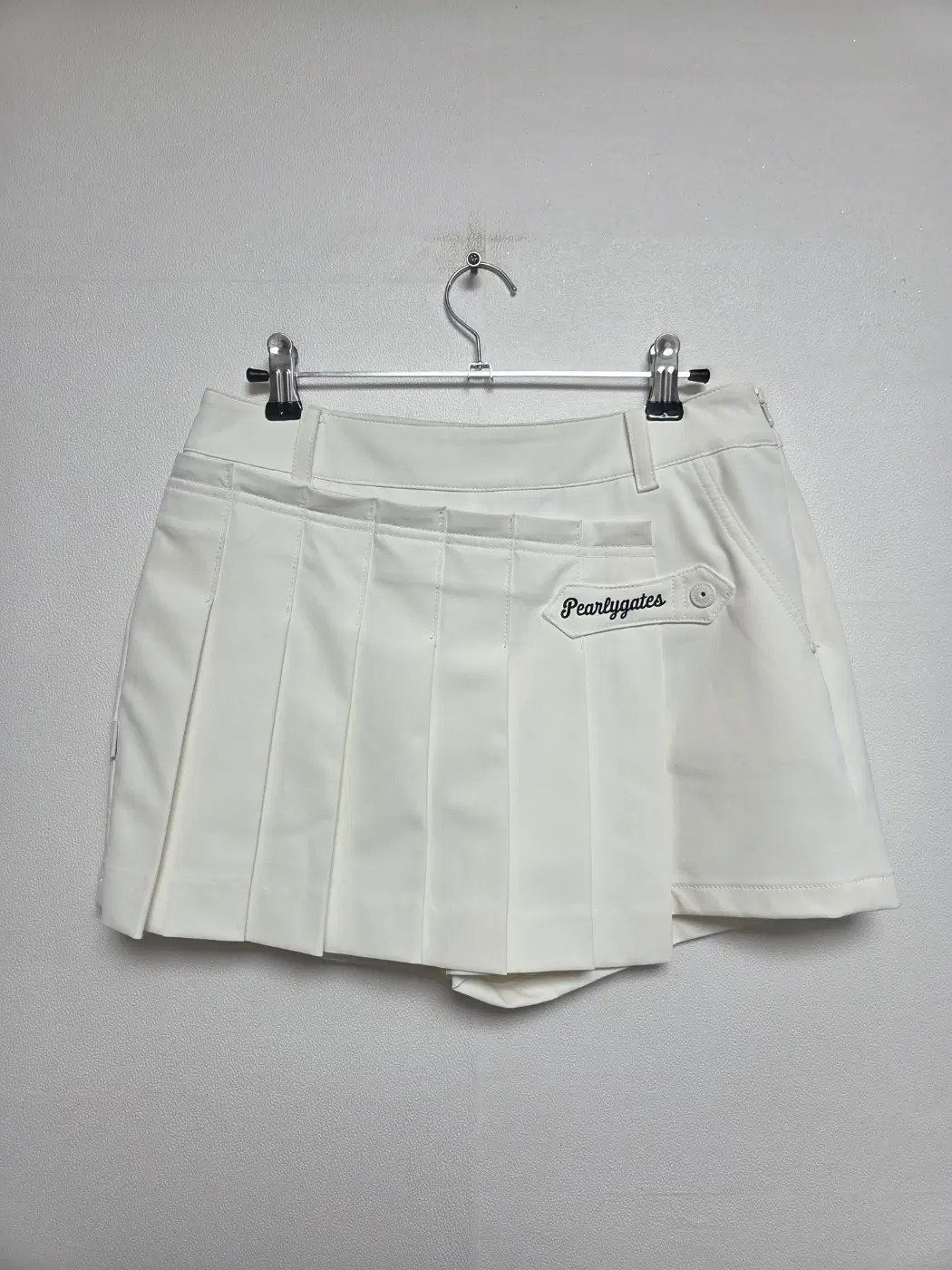파리게이츠 여성 골프 플리츠 치마바지 화이트(S) 260708_8