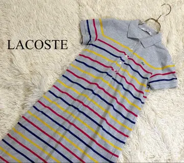 LACOSTE 라코스테 폴로 셔츠 원피스 반팔 보더 M 사이즈