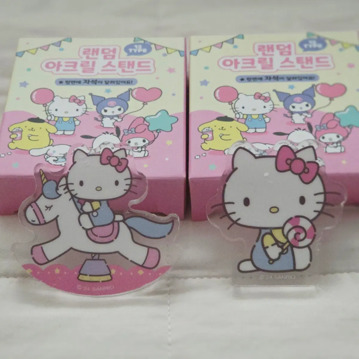 산리오 랜덤 아크릴 스탠드 키티 세트