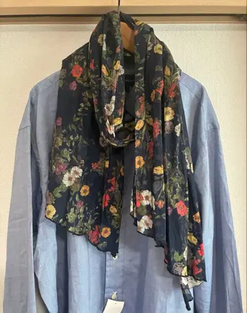 Engineered Garments 롱 스카프 스톨 꽃무늬