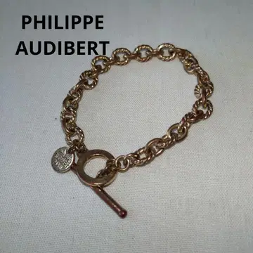PHILIPPE AUDIBERT 골드 빛 바랜 체인 팔찌