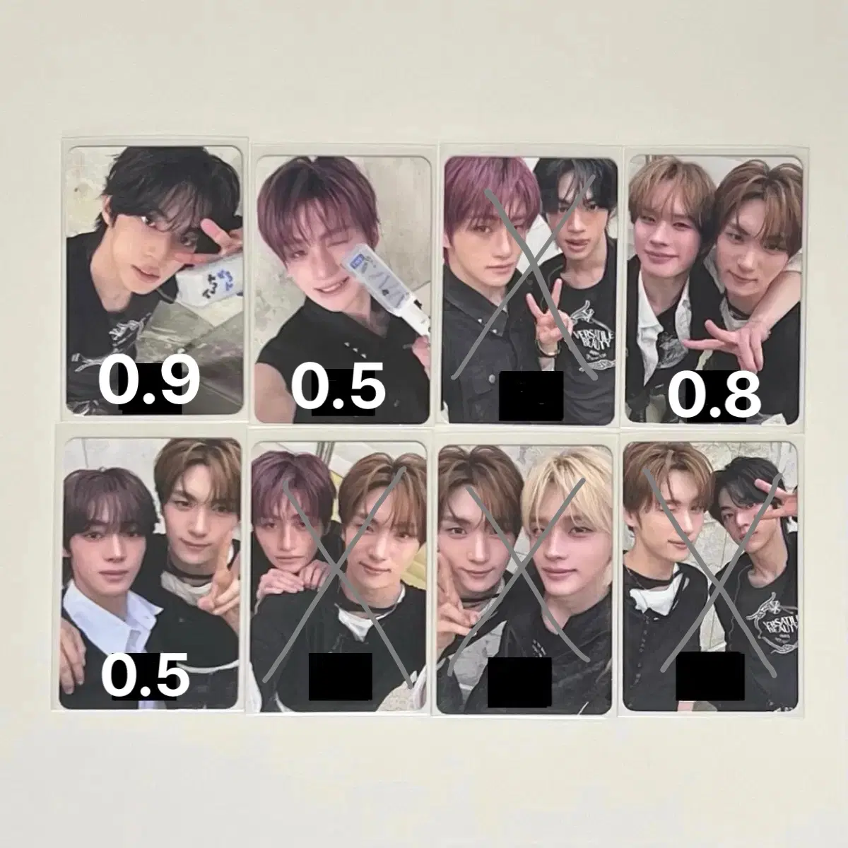 투어스 사이존 유닛 개인 포카 양도 훈훈 훈제란 우유빵 탱글 영재 도훈