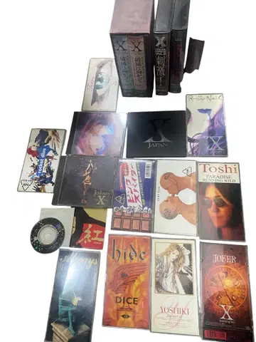 X JAPAN CD VHS 세트 영상 작품 음악 CD 모음