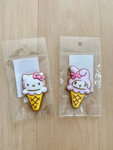 산리오 카페 왜건 헬로키티 마이멜로디 아이스 마그넷 2종