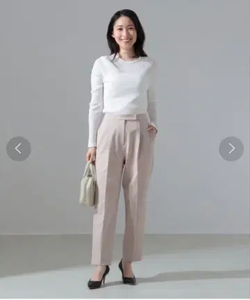 Demi-Luxs BEAMS 2WAY 스트레치 턱 팬츠 38