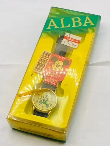 미사용품 SEIKO ALBA 세이코 디즈니 미키마우스 손목시계 1