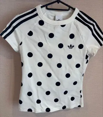 adidas 도트 무늬 반팔 티셔츠