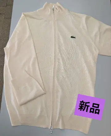 LACOSTE 집업 가디건 아이보리 공식 매장 구매 오샤레
