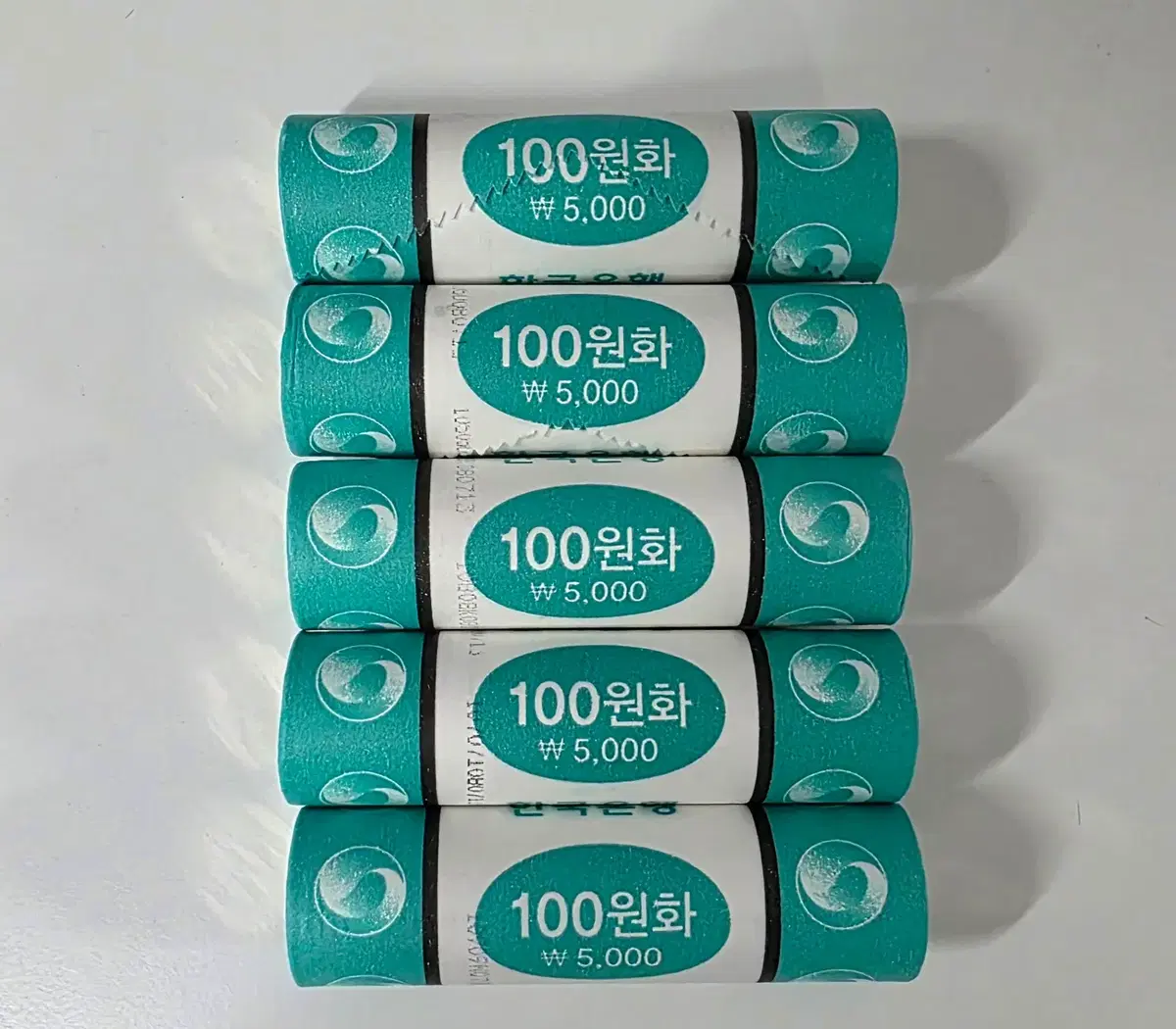 2013년 100주 미사용 한국은행 롤 5개