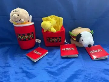 SNOOPY 봉제 인형 햄버거 전 3종 세트