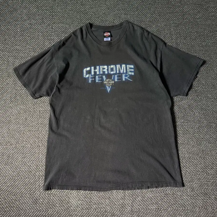 90s USA 할리 데이비슨 크롬 피버 빈티지 티셔츠 (2XL)