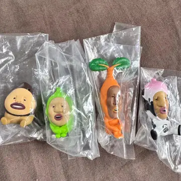작은 요정 도감 앉아있는 마스코트 4점 세트 아마쿠리소츠 이야시미도리바네