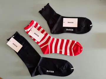 [ 새상품 미사용 ] Zucca 주카 삭스 3족 세트 택 포함