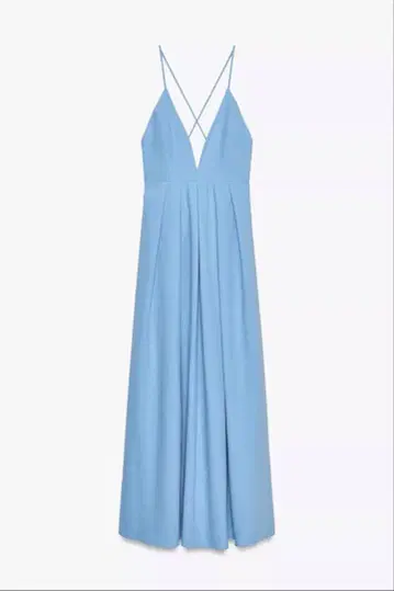 ZARA 리본 포함 롱 원피스