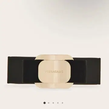 페라가모 블랙 머리핀