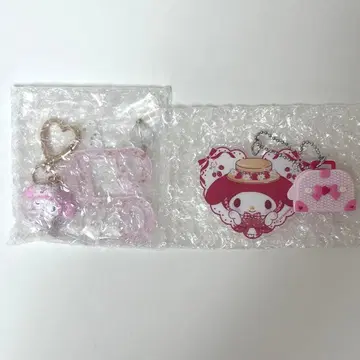 산리오 마이멜로디 마이멜로 키링 2개 세트