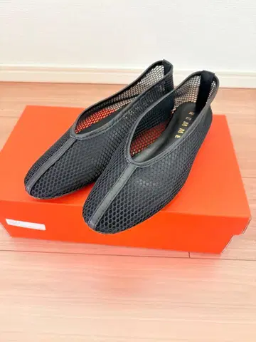 REMME 메쉬 플랫슈즈 블랙
