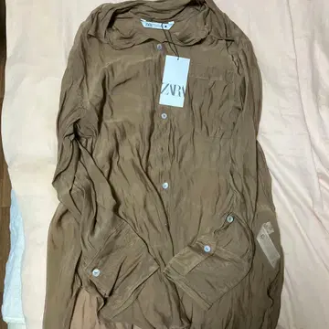 ZARA 긴팔 셔츠 브라운 M 사이즈