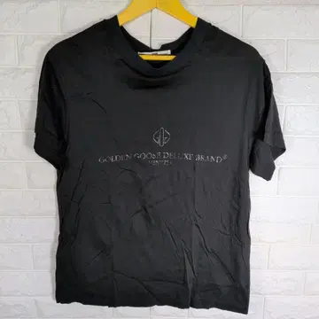 GOLDEN GOOSE 골든구스 블랙 로고 반팔 티셔츠 S
