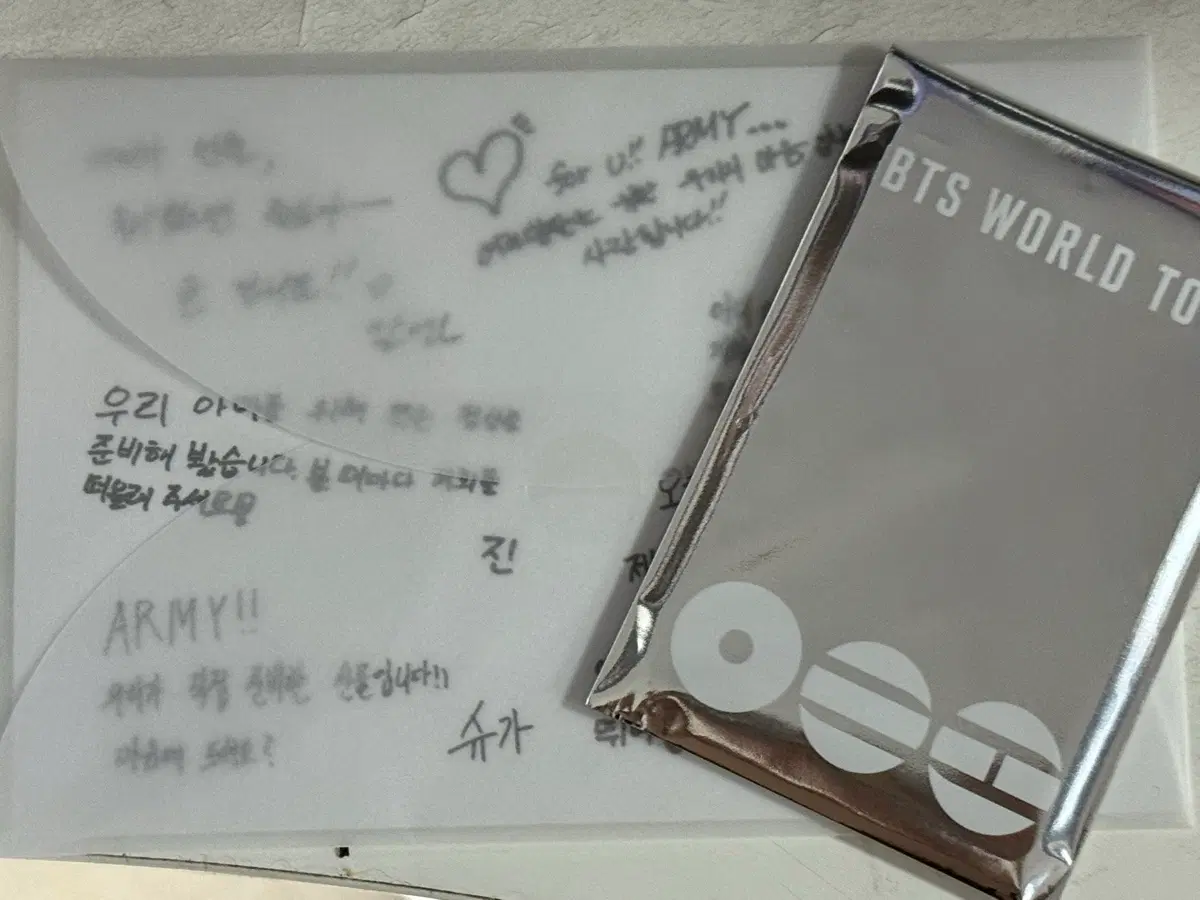 Bts Bangtan Arirang Busan Concert Jogo Poca + Handwritten Postcard