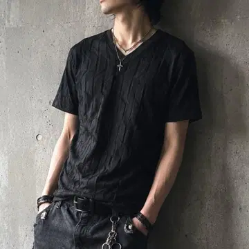 archive y2k Calvin Klein v넥 셔츠 그런지