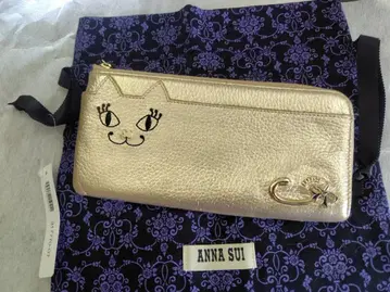 안나수이 ANNA SUI 고양이 장지갑 & 복조리 마이티 골드