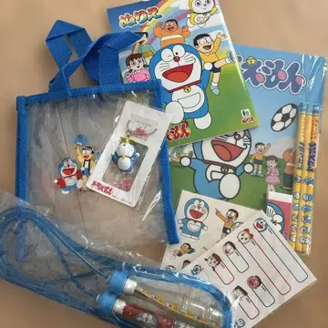 도라에몽 문구 색칠놀이 줄넘기 세트 레트로 키링 씰