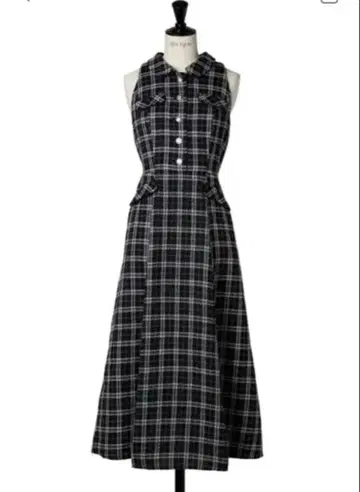 [ Her lip to ] Faubourg 트위드 드레스 블랙 S