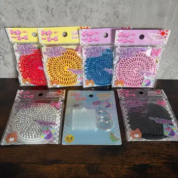 캔두 도트 비즈 키링 세트 DIY 키링 플라잉 타이거 7개 1