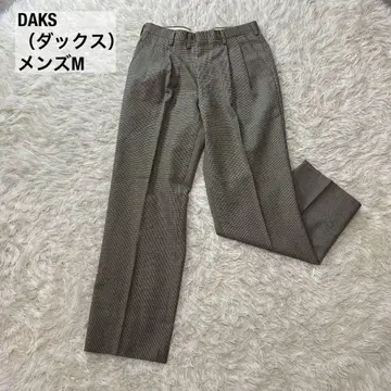 DAKS (닥스) 울 슬랙스 팬츠 체크 하운드투스 패턴