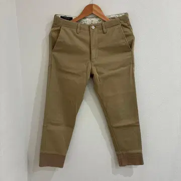 나노 유니버스 별주 디키즈 밑단 리브 크롭 팬츠 베이지 S