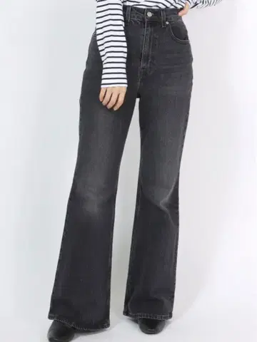 Levi's Premium 하이라이즈 플레어 데님